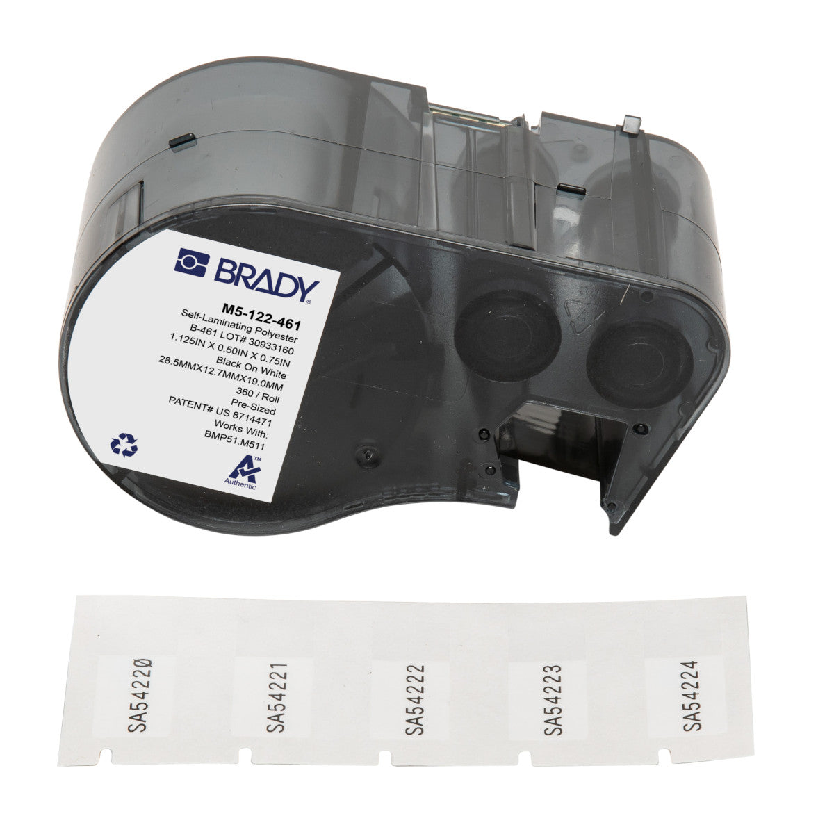Étiquettes pour imprimantes d'étiquettes M510/BMP51/M511