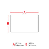 Étiquettes en polyimide ultra-minces à dissipation de tension avec finition mate pour M610, M611, BMP61, M710 (avec adaptateur de support) et BMP71 (avec adaptateur de support)