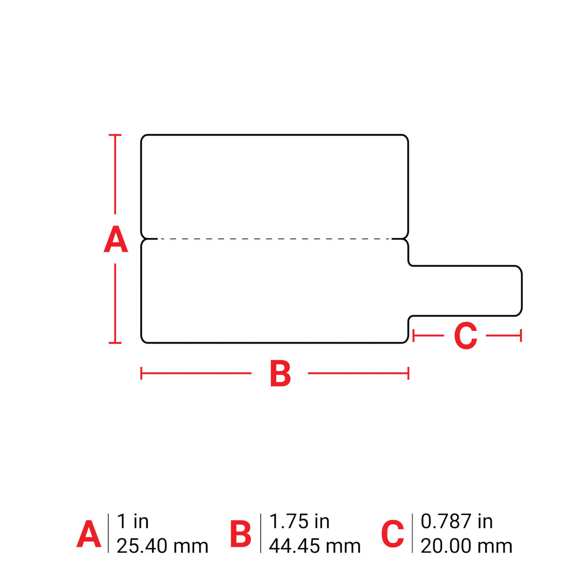 Drapeaux d'étiquettes T ou P en polypropylène avec finition mate pour M610, M611, BMP61, M710 (avec adaptateur média) et BMP71 (avec adaptateur média)