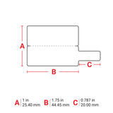 Drapeaux d'étiquettes T ou P en polypropylène avec finition mate pour M610, M611, BMP61, M710 (avec adaptateur média) et BMP71 (avec adaptateur média)