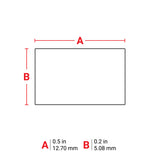 Étiquettes en polyimide à dissipation de tension adaptées à l'impression par transfert thermique