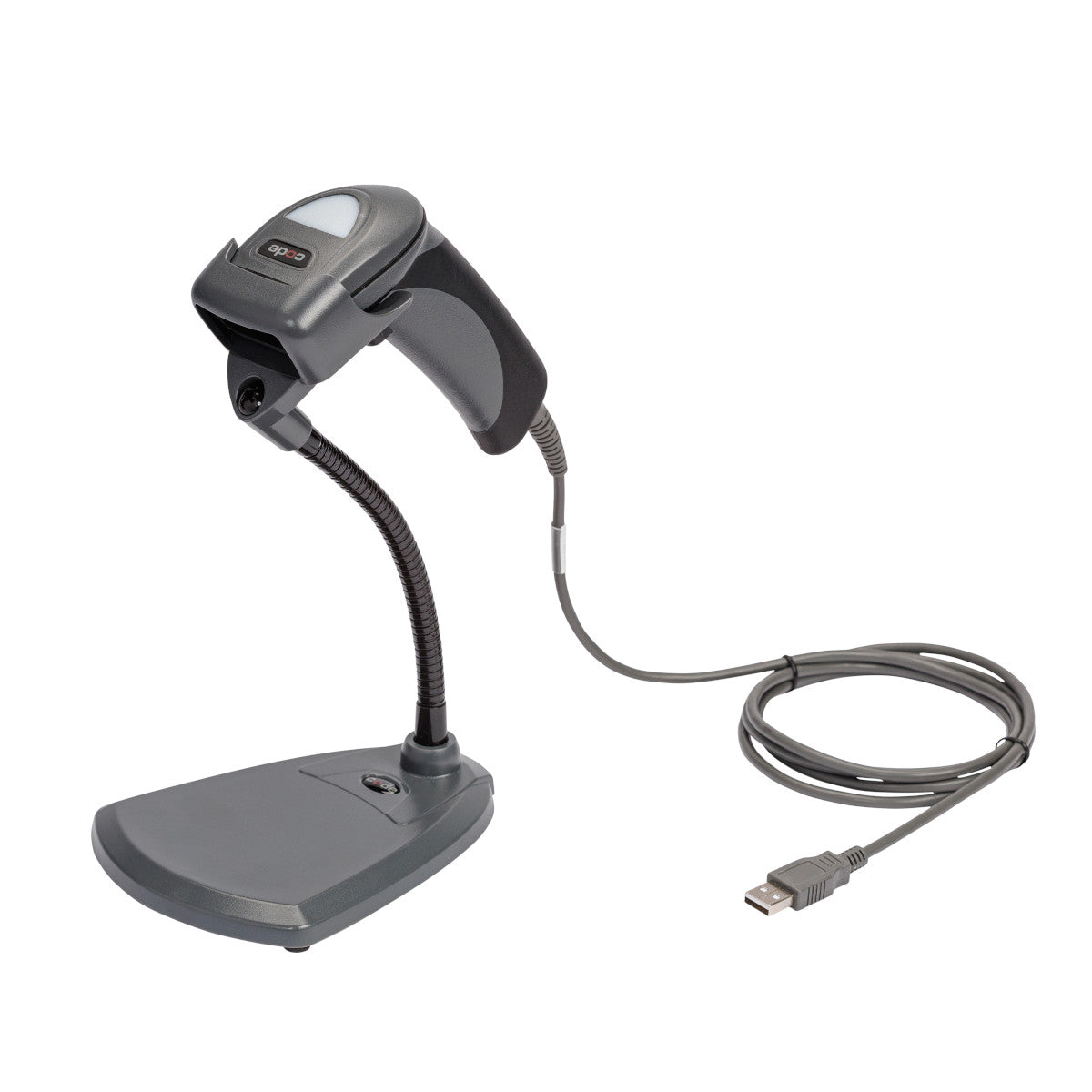 CR1500 Wired Handheld Barcode Reader with Stand - 1D, 2D, QR Code