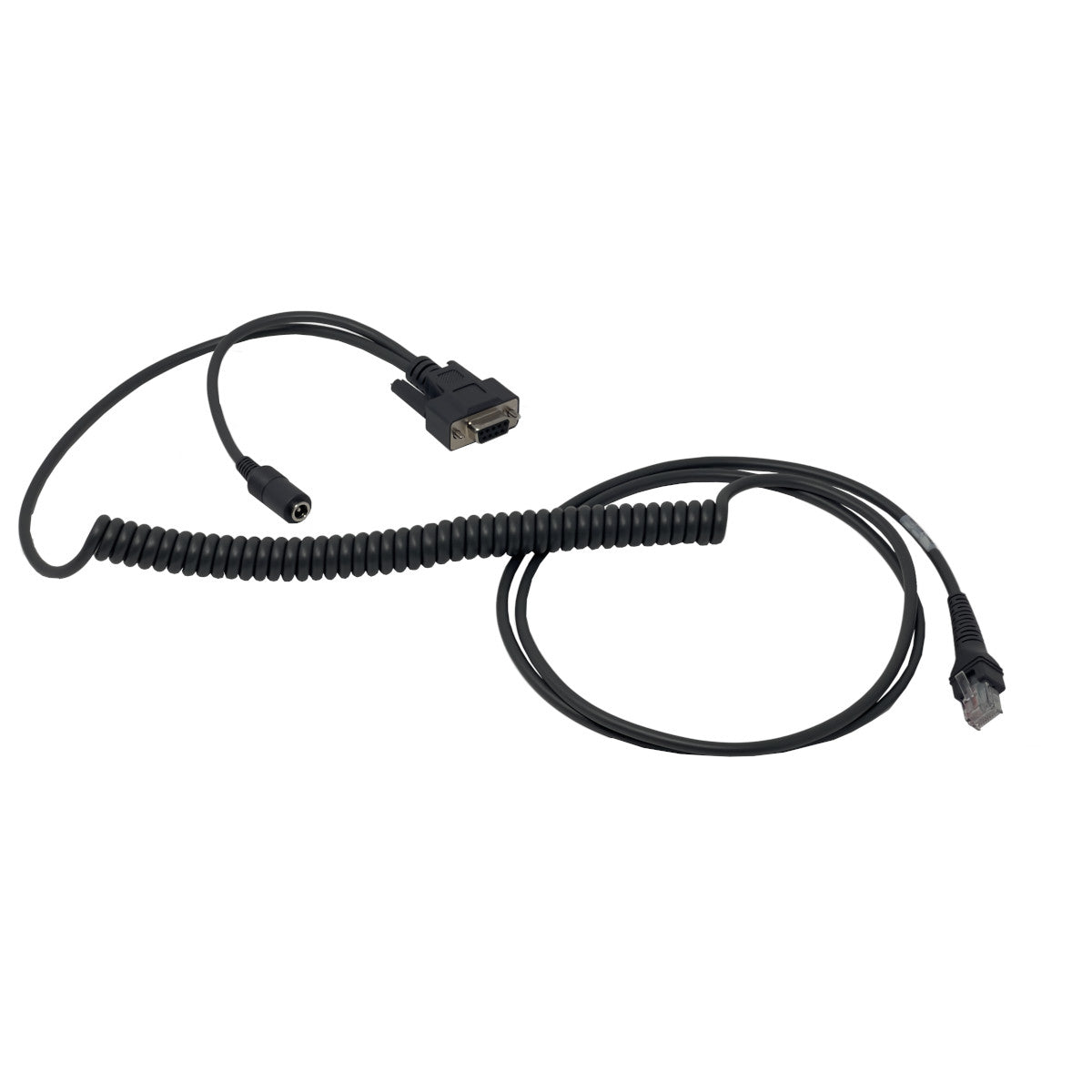 2,5 m langes RS-232-Spiralkabel für Code Reader