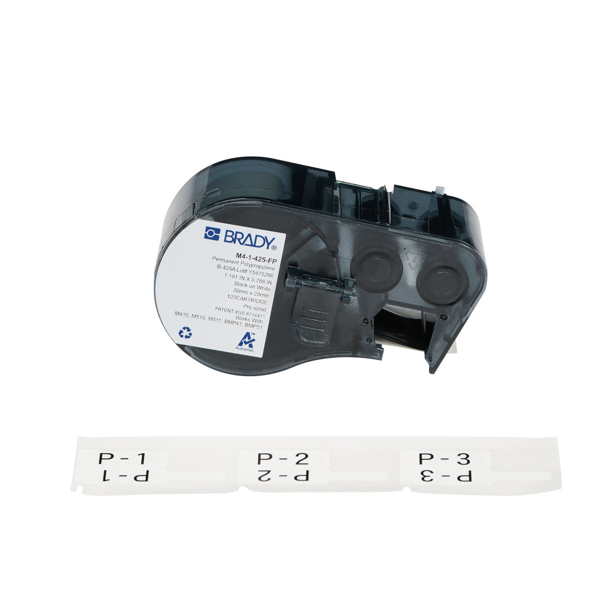 Étiquettes P en polypropylène mat pour imprimantes M410, M510 et M511