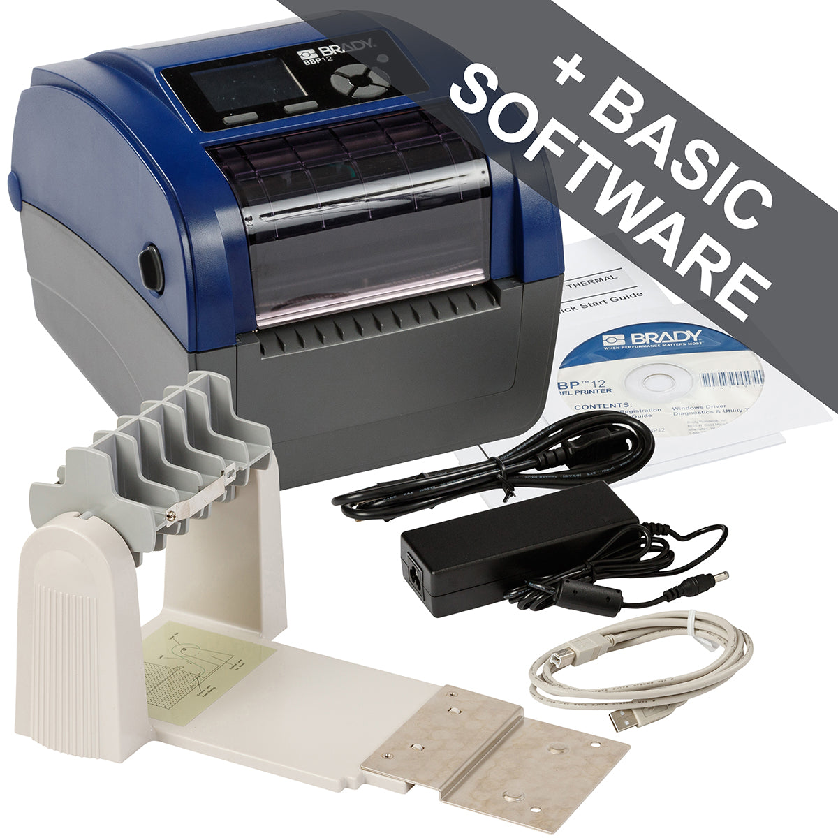 BBP12 label printer 300 dpi - EU with cutter and roll holder
