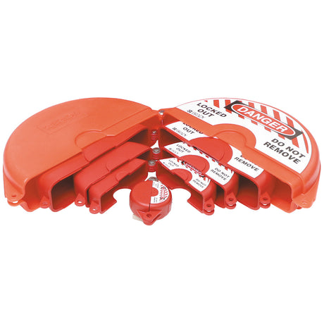 Absperr-Set für Durchgangsventile – rot