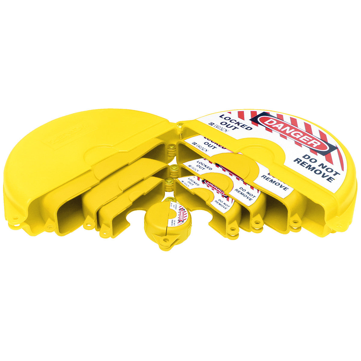 Absperr-Set für Durchgangsventile – gelb