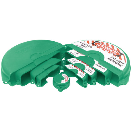 Absperr-Set für Durchgangsventile – grün