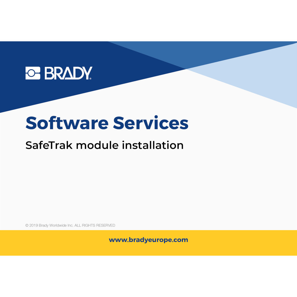 SafeTrak Modulinstallation