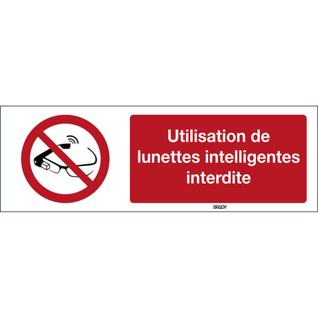 ISO Sicherheitskennzeichnung - Benutzung von Datenbrillen verboten