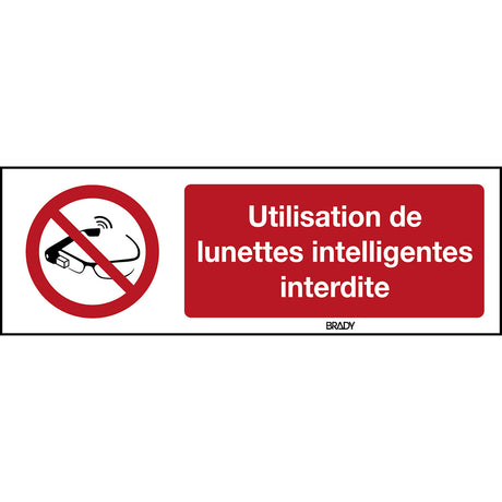 ISO Sicherheitskennzeichnung - Benutzung von Datenbrillen verboten