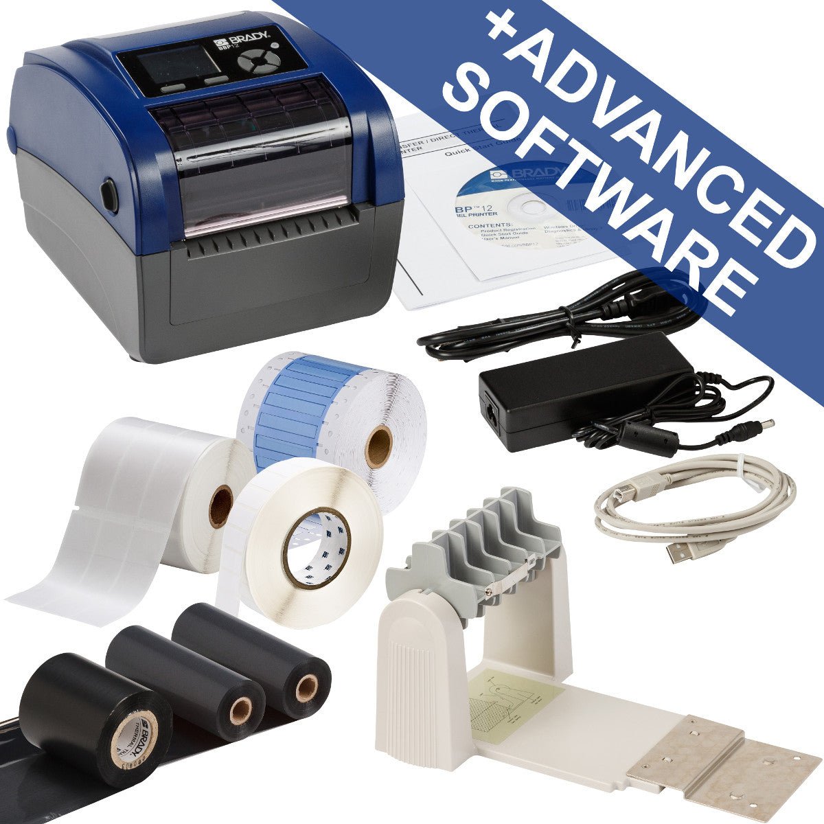 BBP12 Label Printer 300 dpi - Set for electrical applications - EU + Brady Workstation Suite