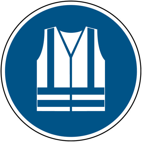 ISO Sicherheitskennzeichnung - Warnweste benutzen