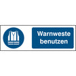 ISO Sicherheitskennzeichnung - Warnweste benutzen