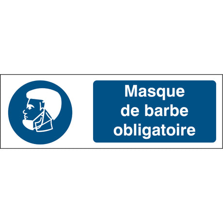 Gebotsschilder - Bartmaske benutzen