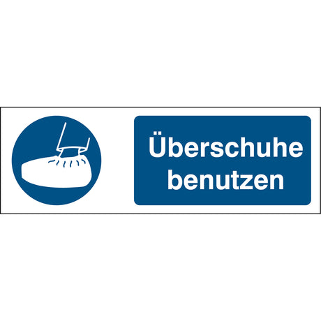 Gebotsschilder - Überschuhe benutzen