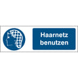 Gebotsschilder - Haarnetz benutzen