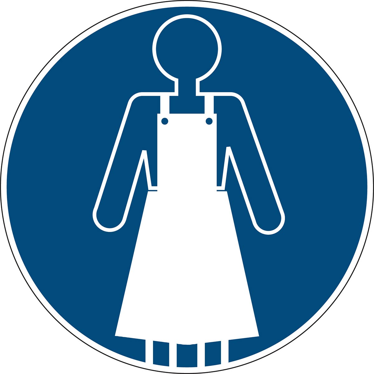 Gebotsschilder - Schürze tragen