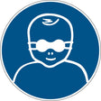 Gebotsschilder - Augenabschirmung für Patienten tragen