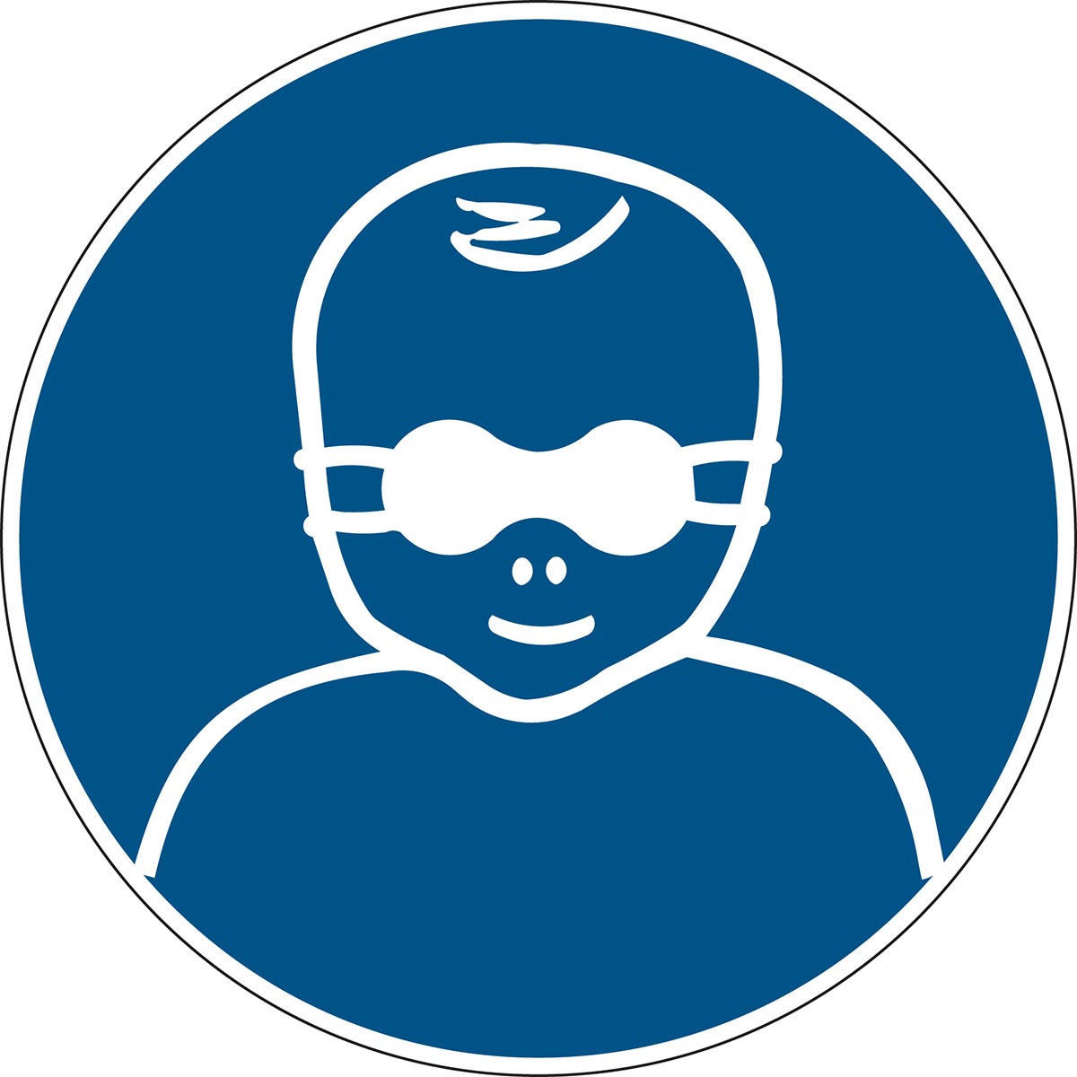 Gebotsschilder - Augenabschirmung für Patienten tragen