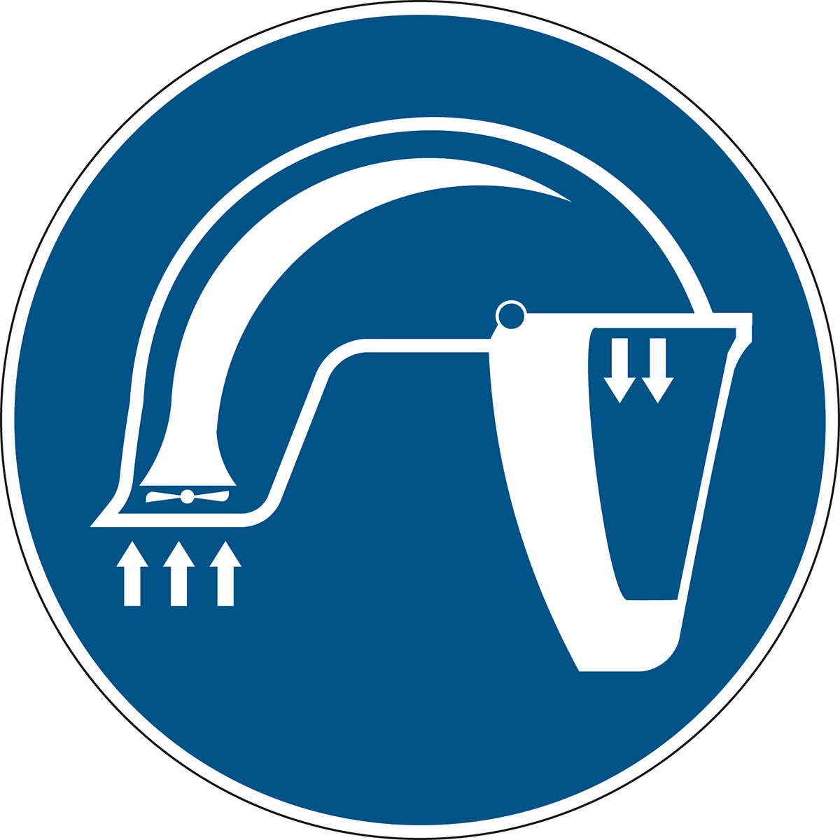 Gebotsschilder - Gebläseunterstützten Atemschutz benutzen