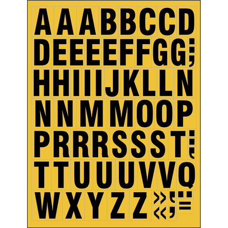 Magnetische Buchstaben, Gelb, 39 x 43 mm