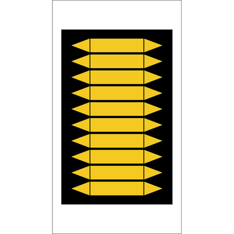 Rohrmarkierpfeile auf Bogen zum Selbstbeschriften