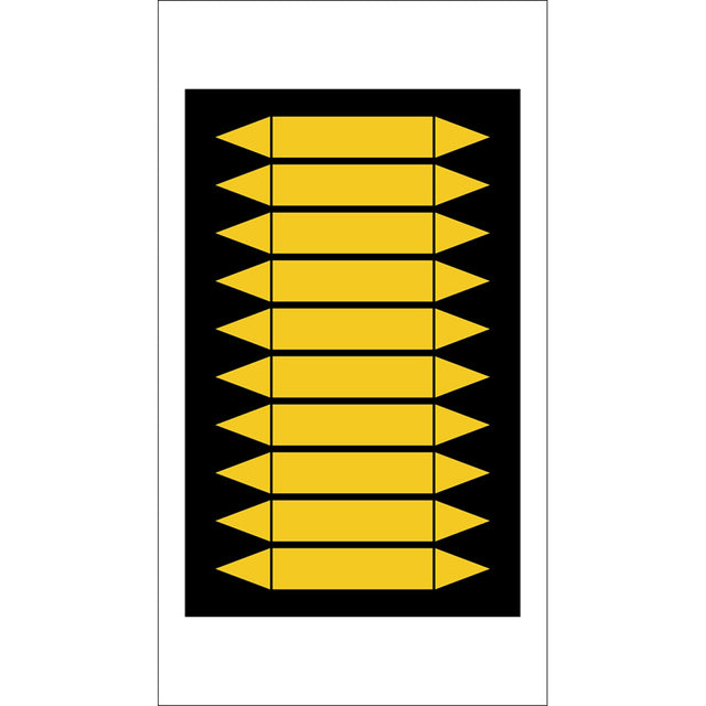 Rohrmarkierpfeile auf Bogen zum Selbstbeschriften