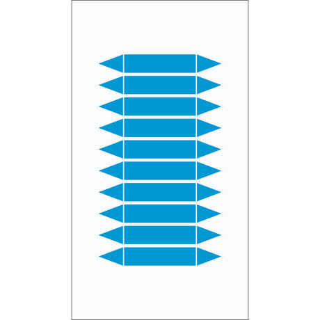 Rohrmarkierpfeile auf Bogen zum Selbstbeschriften