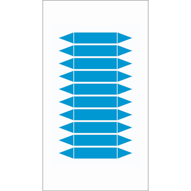 Rohrmarkierpfeile auf Bogen zum Selbstbeschriften