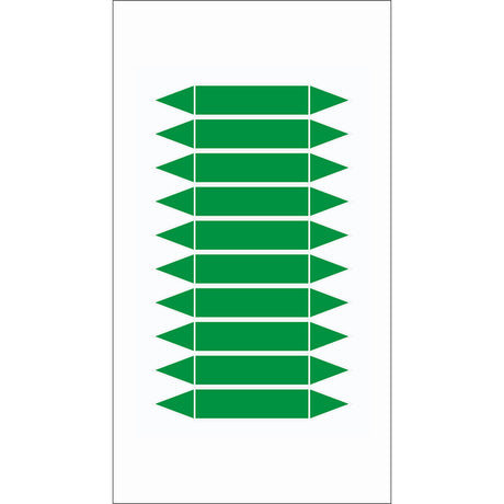 Rohrmarkierpfeile auf Bogen zum Selbstbeschriften