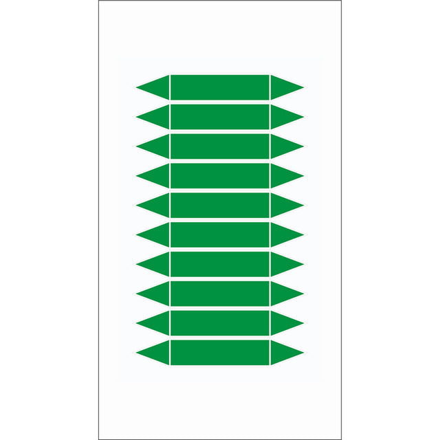 Rohrmarkierpfeile auf Bogen zum Selbstbeschriften