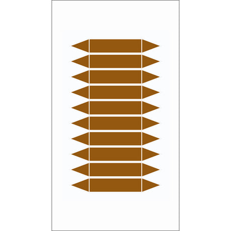 Rohrmarkierpfeile auf Bogen zum Selbstbeschriften