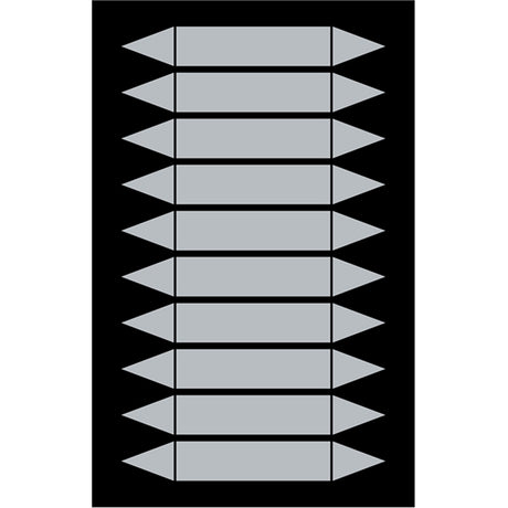 Rohrmarkierpfeile auf Bogen zum Selbstbeschriften