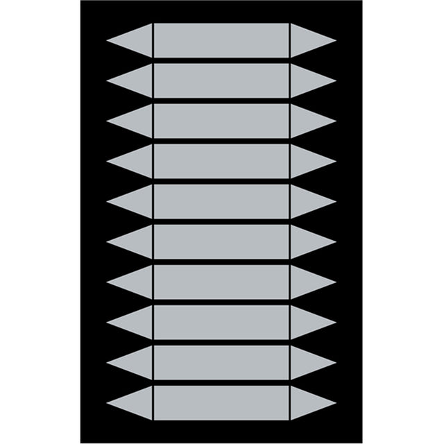Rohrmarkierpfeile auf Bogen zum Selbstbeschriften