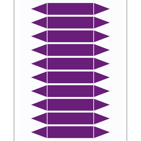 Rohrmarkierpfeile auf Bogen zum Selbstbeschriften