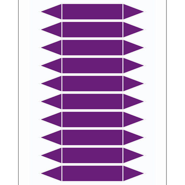 Rohrmarkierpfeile auf Bogen zum Selbstbeschriften