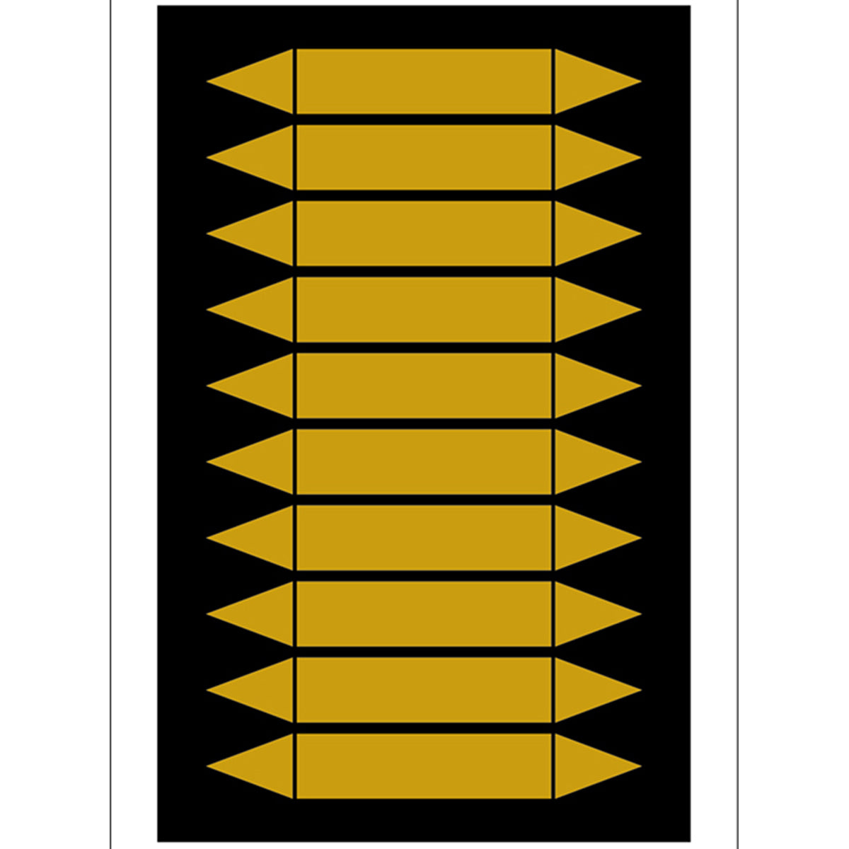 Rohrmarkierpfeile auf Bogen zum Selbstbeschriften