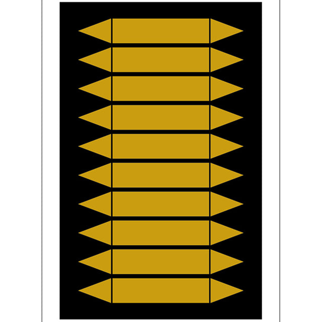 Rohrmarkierpfeile auf Bogen zum Selbstbeschriften