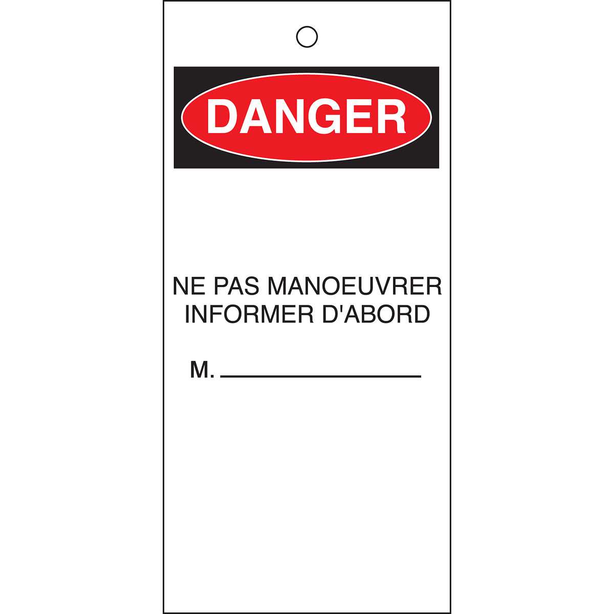 Pour avertir des risques liés aux produits & machines (produit francophone)