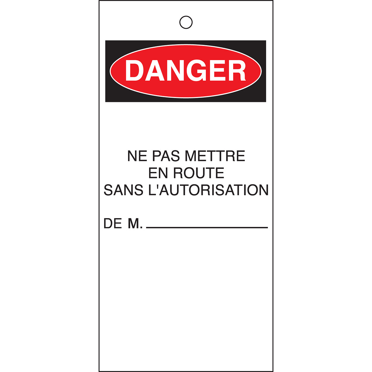 Pour avertir des risques liés aux produits & machines (produit francophone)