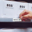 Beschriftbare Magnetetiketten: B-859 26 x 77 mm, Weiß