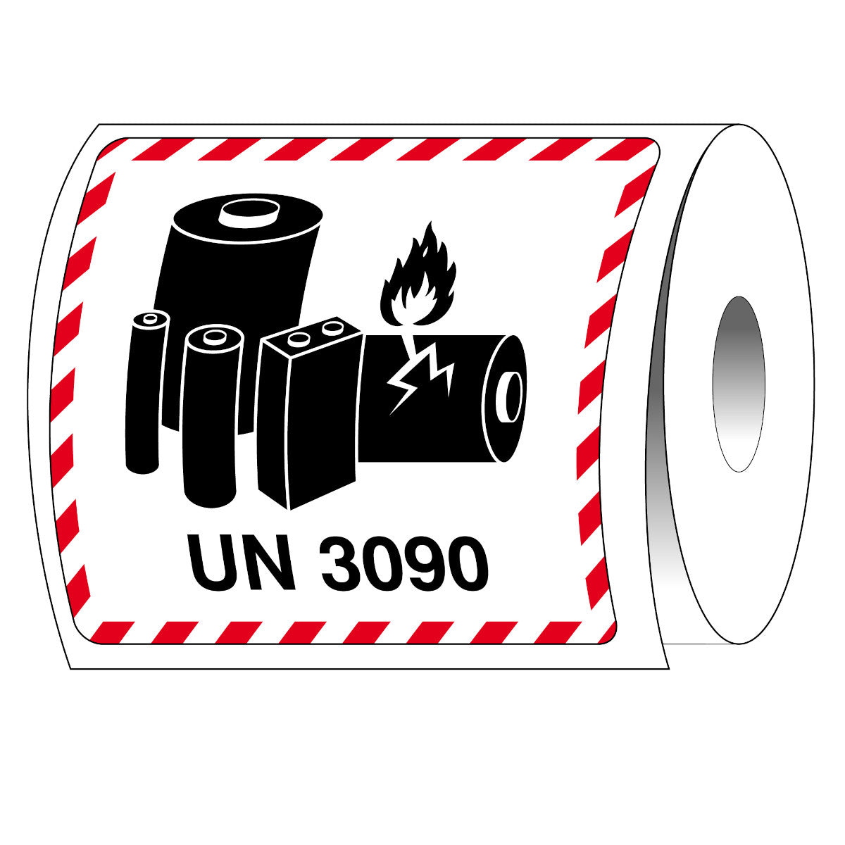 UN-3090- Verpackungsetikett für Lithium-Metall-Batterien 