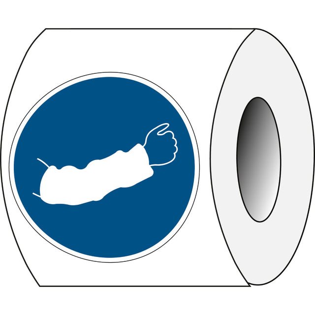 ISO Sicherheitskennzeichnung - Armschutz benutzen