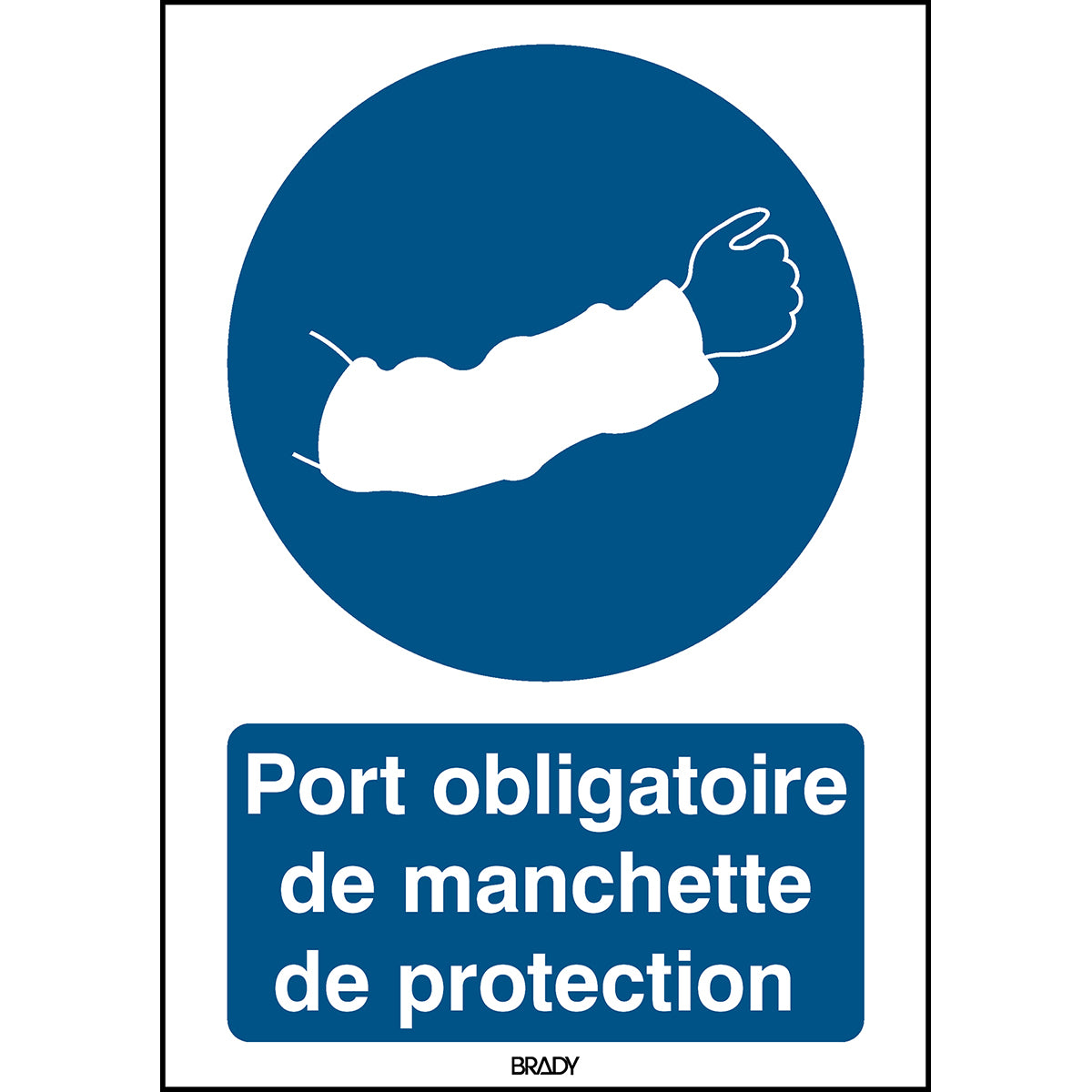 ISO Sicherheitskennzeichnung - Armschutz benutzen