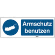 ISO Sicherheitskennzeichnung - Armschutz benutzen