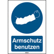 ISO Sicherheitskennzeichnung - Armschutz benutzen