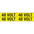 Warnschilder für die Spannungskennzeichnung - 48 VOLT
