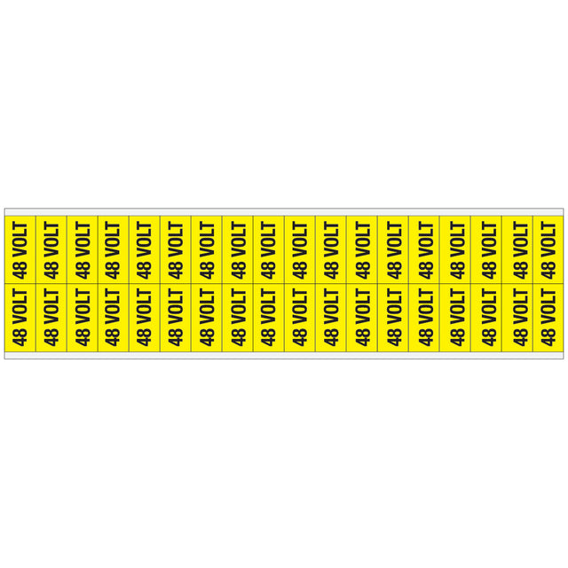 Warnschilder für die Spannungskennzeichnung - 48 VOLT