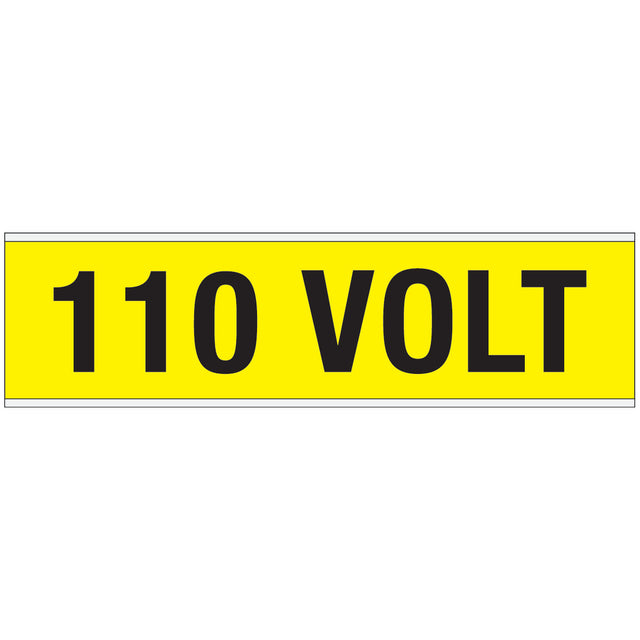 Warnschilder für die Spannungskennzeichnung - 110 VOLT